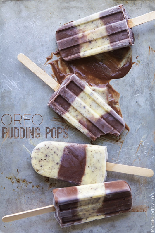 Oreo Pudding Pops - A fast and easy 4-ingredient frozen treat that's a hit with all ages | Real Food by Dad