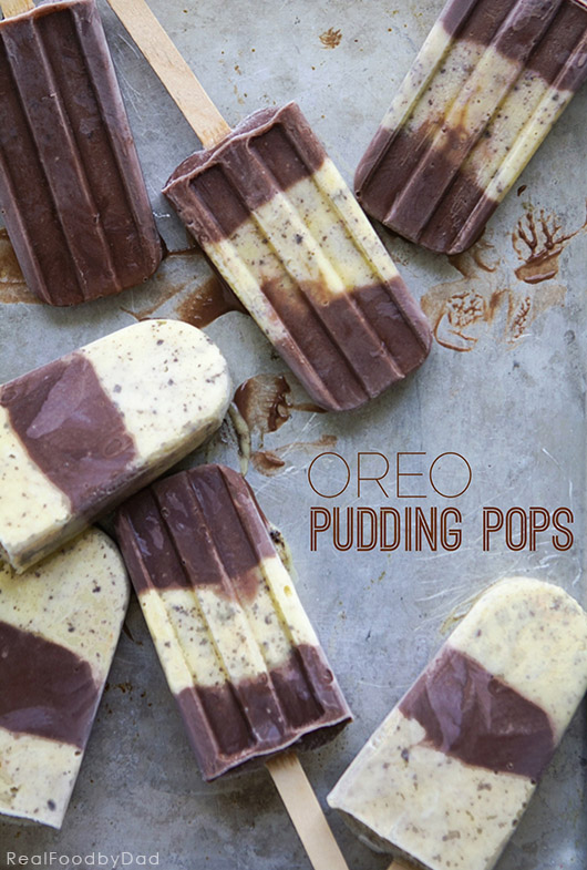 Oreo Pudding Pops - A fast and easy 4-ingredient frozen treat that's a hit with all ages | Real Food by Dad