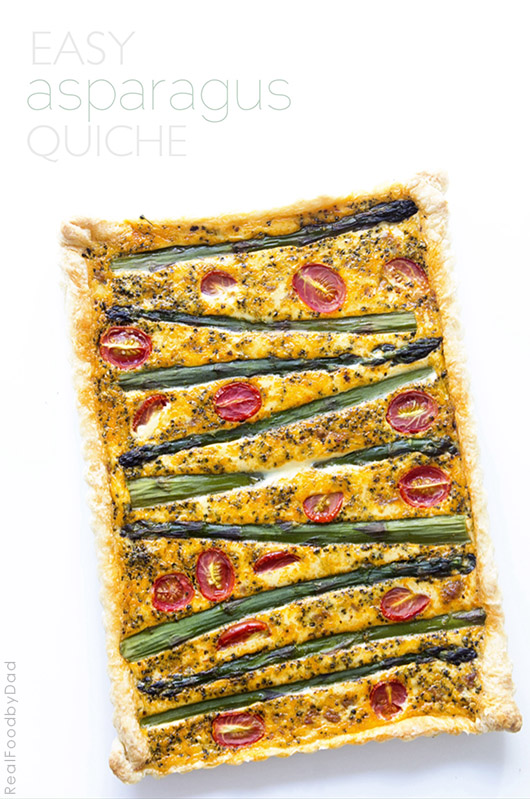 Easy Aspargus Quiche from Real Food by Dad.