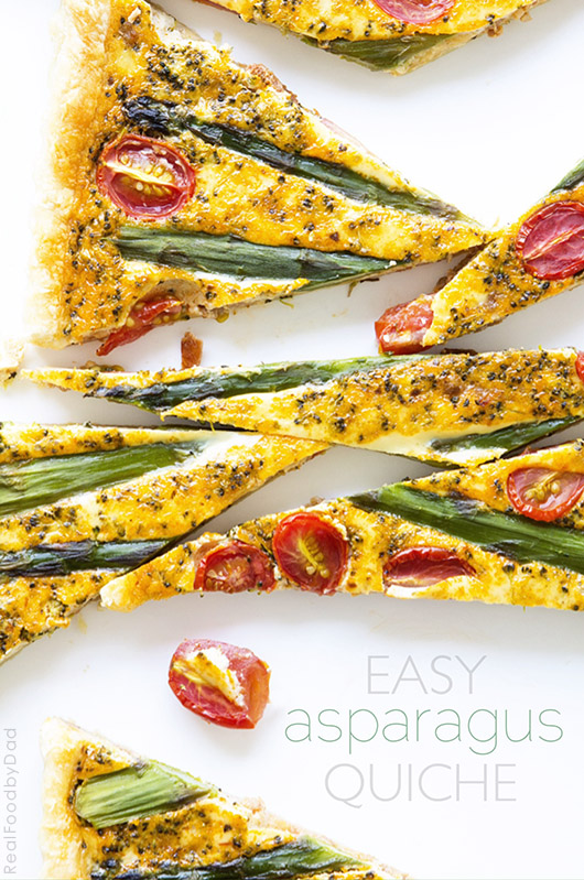 Easy Aspargus Quiche from Real Food by Dad
