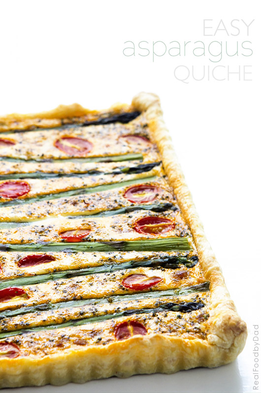 Easy Aspargus Quiche via Real Food by Dad