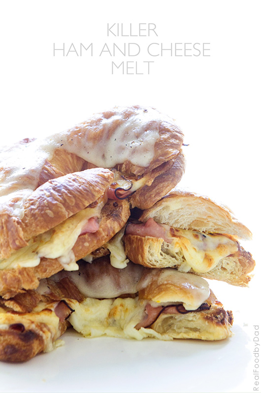 Killer Ham and Cheese Melt via Real Food by Dad