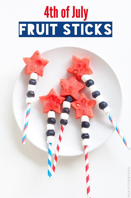 4th of July Fruit Sticks | Real Food by Dad