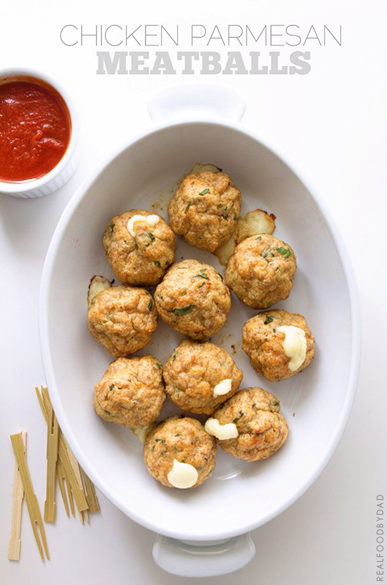 Chicken Parmesan Meatballs by Real Food by Dad