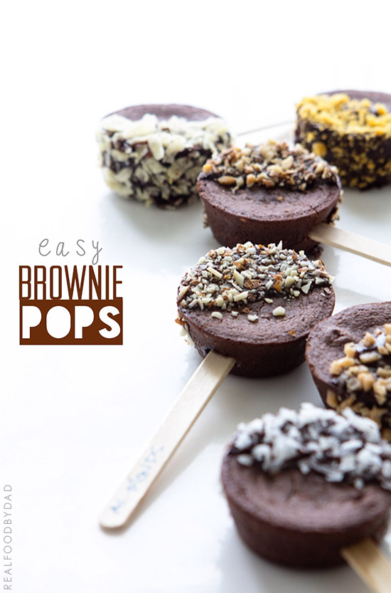 Easy Brownie Pop Recipe from Real Food by Dad