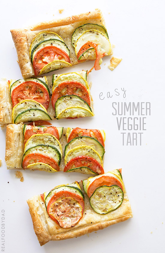 Easy Summer Veggie Tart via Real Food by Dad