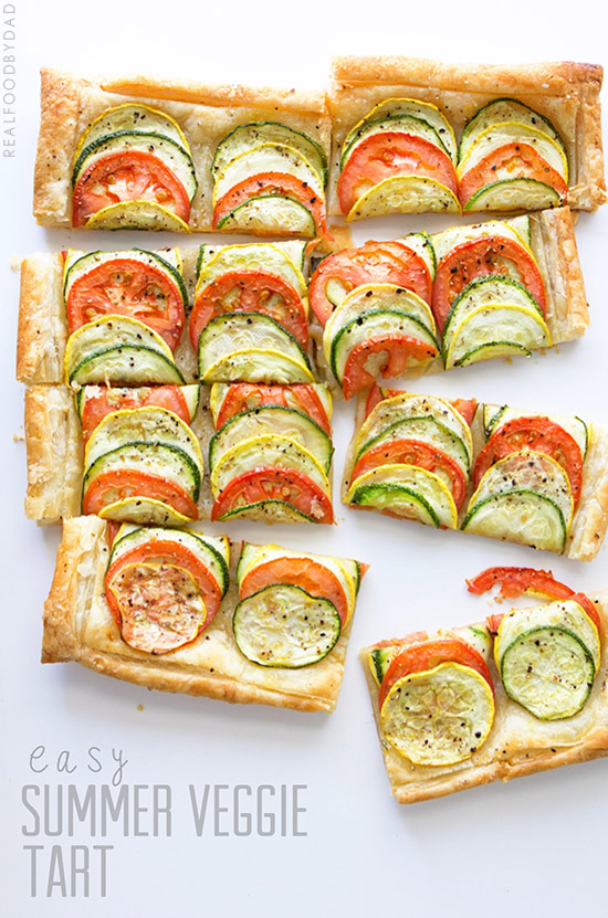Easy Summer Veggie Tart with Real Food by Dad