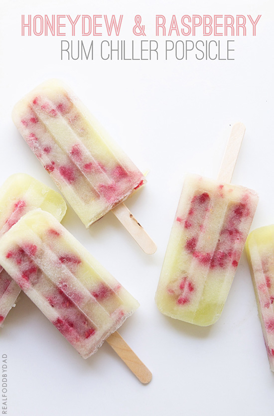 Honeydew Rum Chiller Popsicle from Real Food by Dad