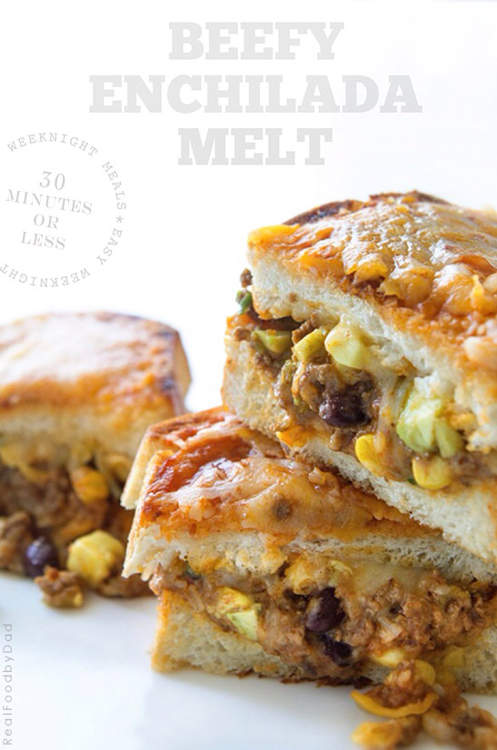 Beefy Enchilada Melt by Real Food by Dad