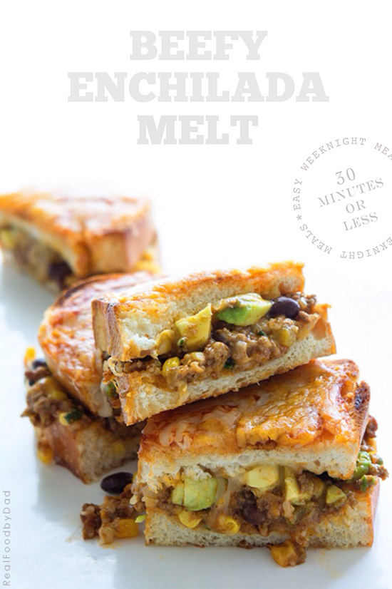 Beefy Enchilada Melt from Real Food by Dad
