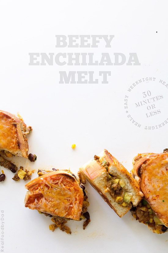 Beefy Enchilada Melt via Real Food by Dad
