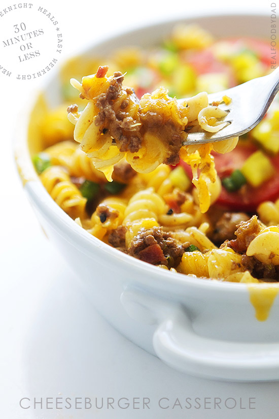 Cheeseburger Casserole with Real Food by Dad