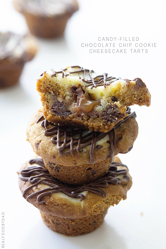 Chocolate Chip Cookie Cheesecake Tart by Real Food by Dad