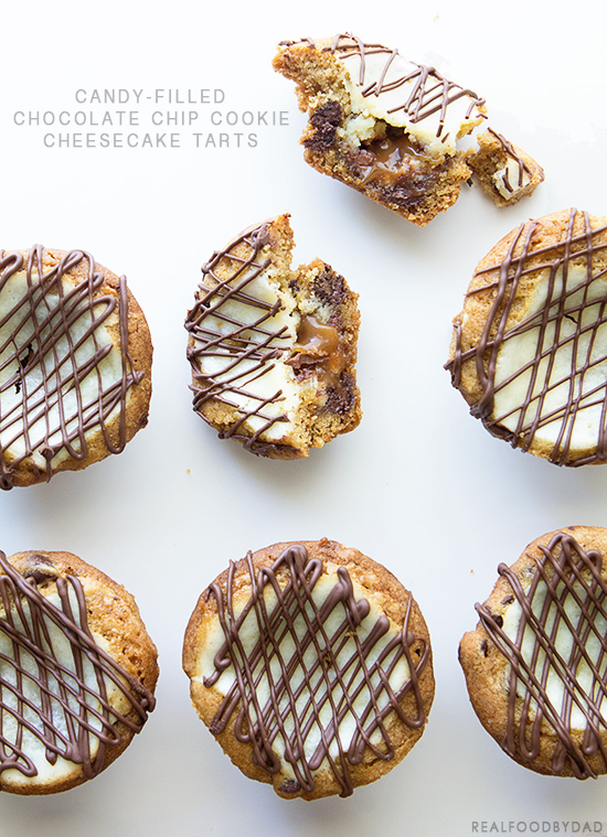 Chocolate Chip Cookie Cheesecake Tart with Real Food by Dad