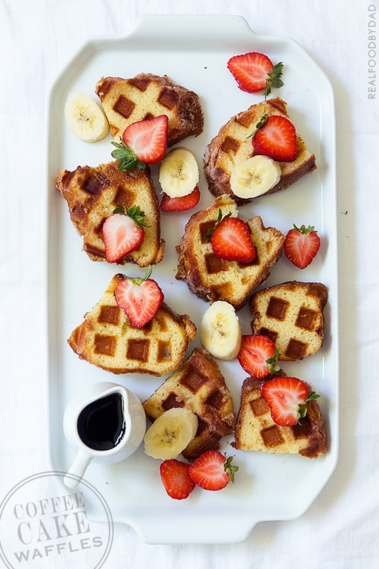 Coffee Cake Waffles - Real Food by Dad