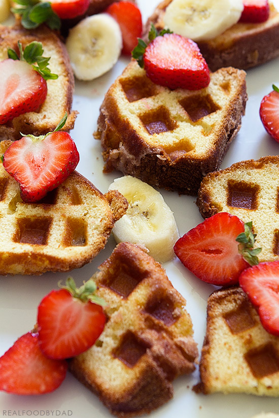 Coffee Cake Waffles with Real Food by Dad