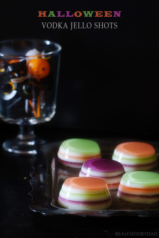 Halloween Vodka Jello Shots from Real Food by Dad