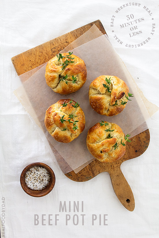 Mini Beef Pot Pie via Real Food by Dad