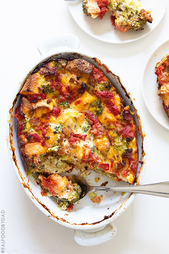 Sausage Breakfast Casserole with Real Food by Dad