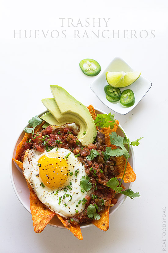 Trashy Huevos Rancheros via Real Food by Dad