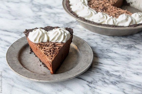 Chocolate and Peanut Butter Pie via Real Food by Dad copy