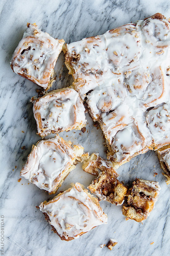 30-Minute Cinnamon Rolls via Real Food by Dad