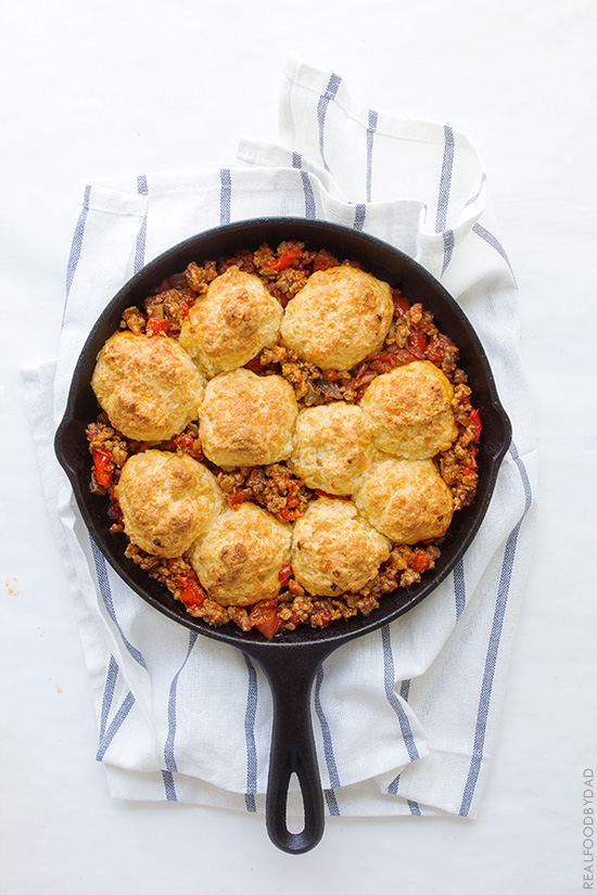 One Pan Chili Cobbler with Real Food by Dad