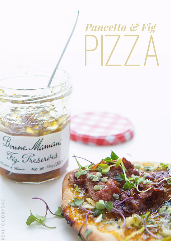 Pancetta and Fig Pizza via Real Food by Dad