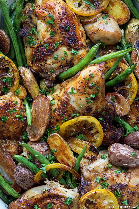 Braised Chicken with Green Beans and Potatoes - Real Food by Dad