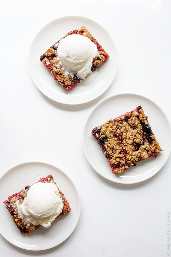 Mixed Berry Crumble via Real Food by Dad
