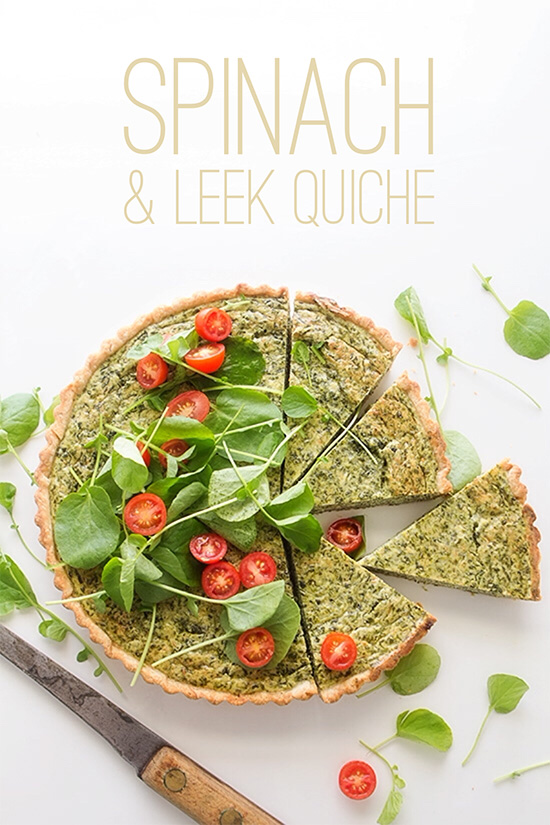 Spinach and Leek Quiche Real Food by Dad