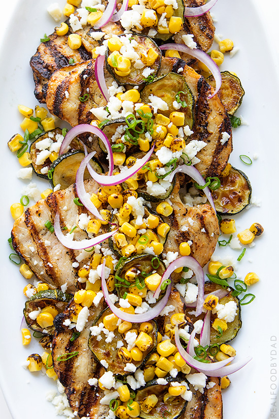 Grilled Chicken and Summer Vegetables with Real Food by Dad