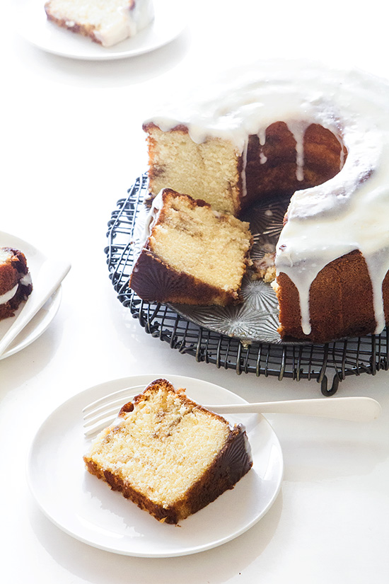 Cinnamon Swirl Sour Cream Cake - I Scream for Buttercream