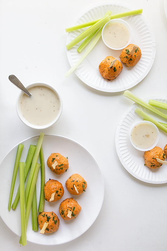 Buffalo Chicken Meatballs _ Real Food by Dad