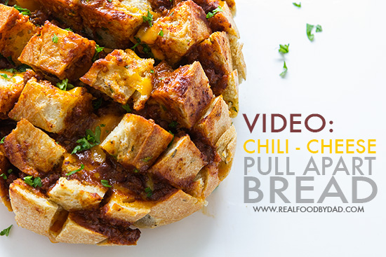 Chili Cheese Pull Apart Bread | Real Food by Dad