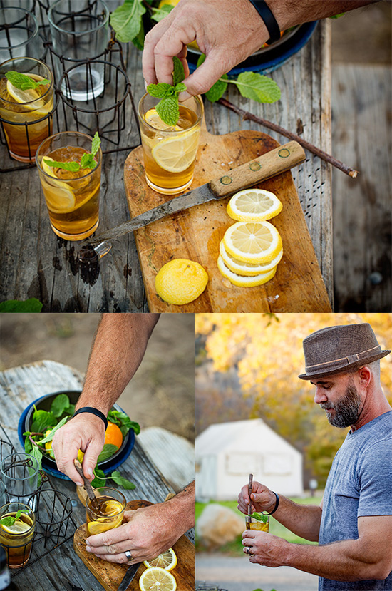 Cocktail Making Collage