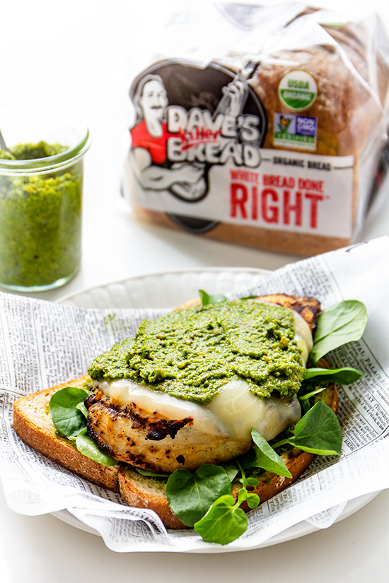 Grilled Chicken Pesto Sandwich - Real Food by Dad