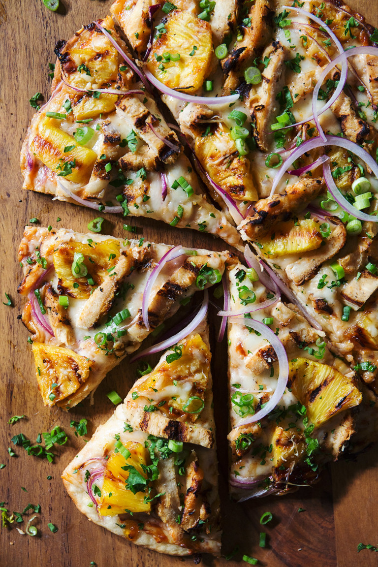 Hawaiian Grilled Chicken Pizza Real Food by dad