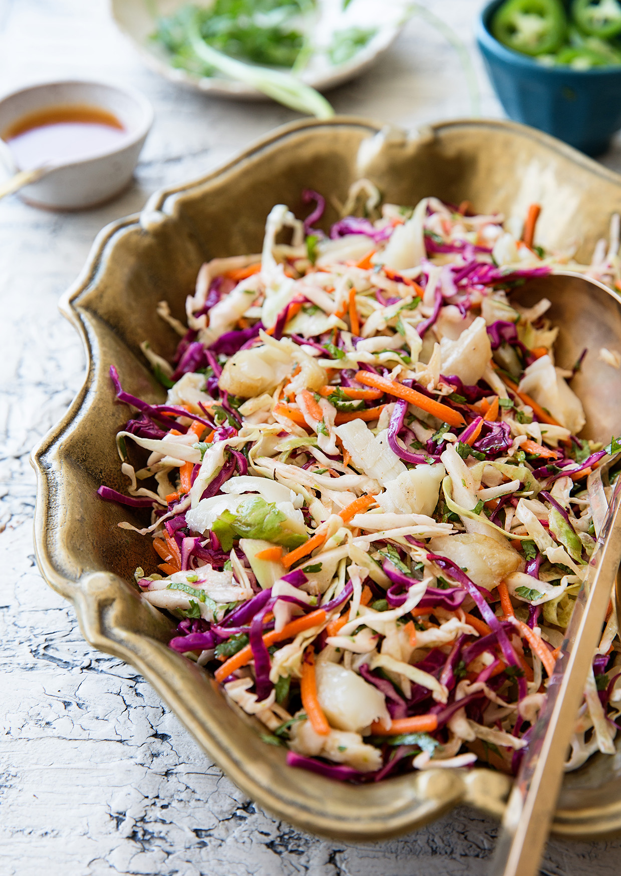 Mexican Coleslaw with Tilapia via Real Food by Dad