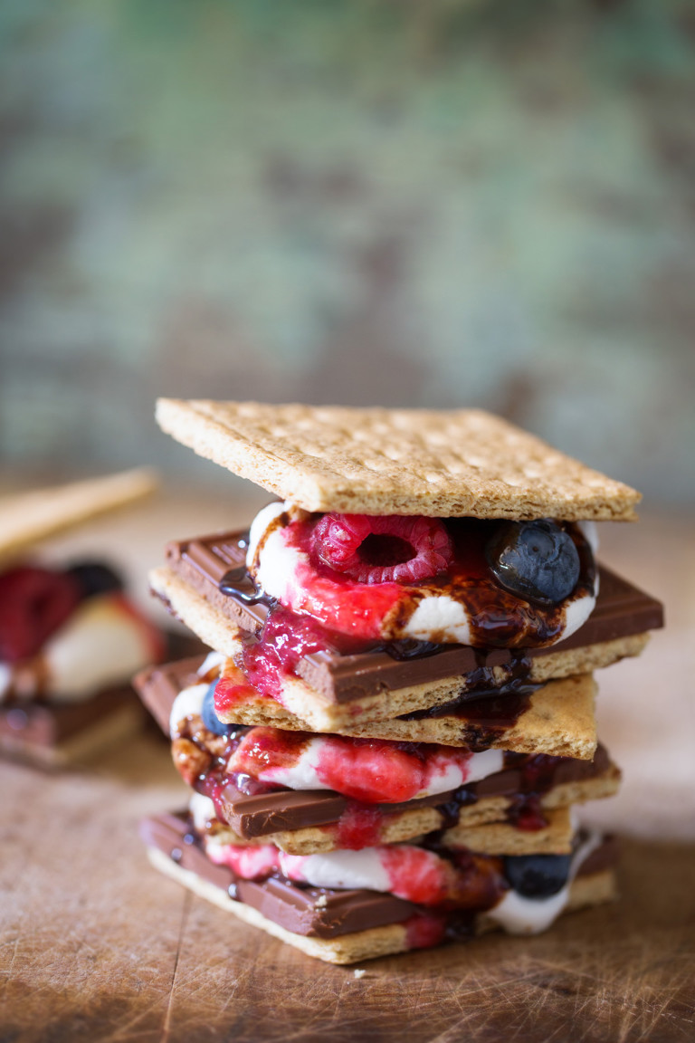Fruit Filled Smores via Real Food by Dad