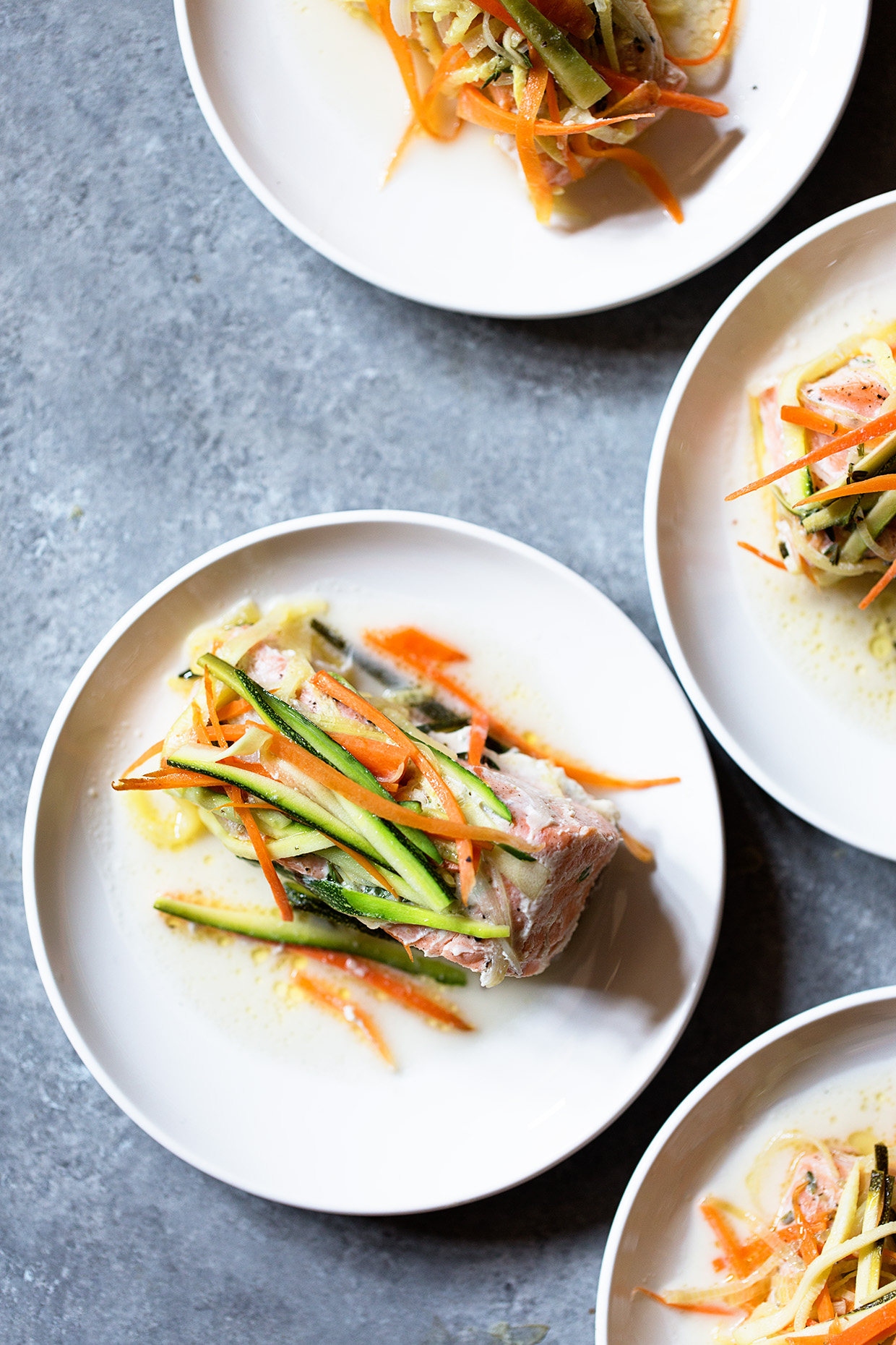 Salmon and Veggies in Foil Packs via Real Food by Dad