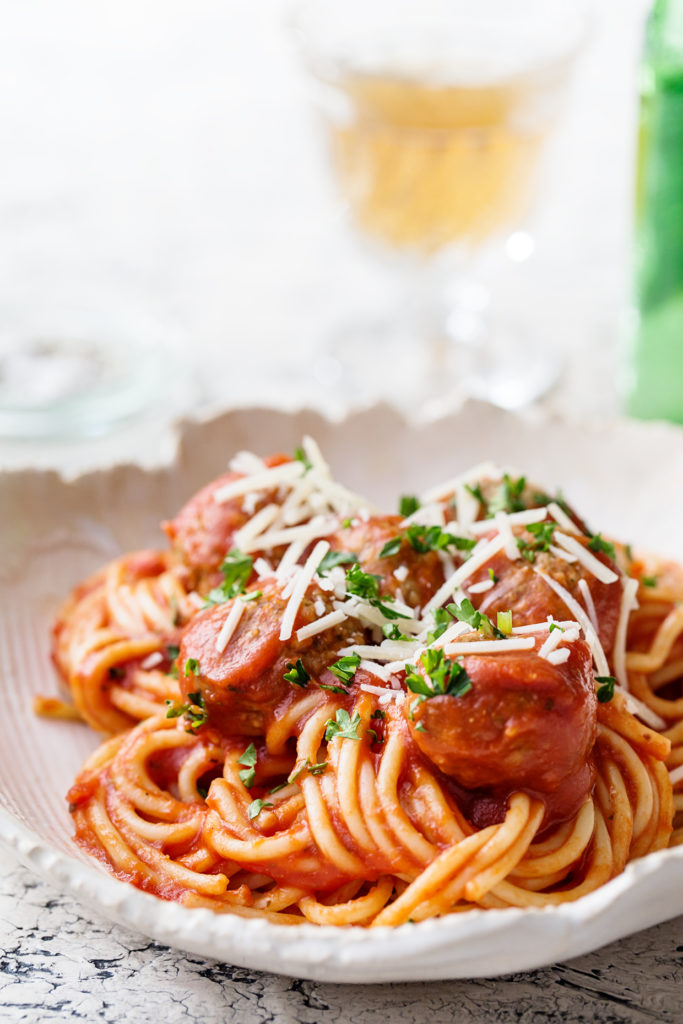 Slow Cooker Spaghetti And Meatballs