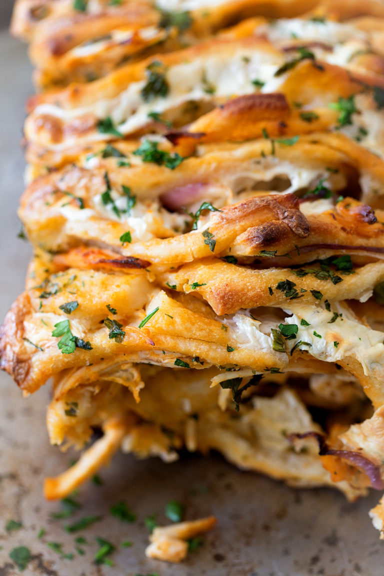 Buffalo Pull Apart Bread via Real Food by Dad