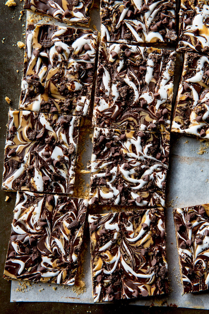 Peanut Butter and Marshmallow Bark via Real Food by Dad