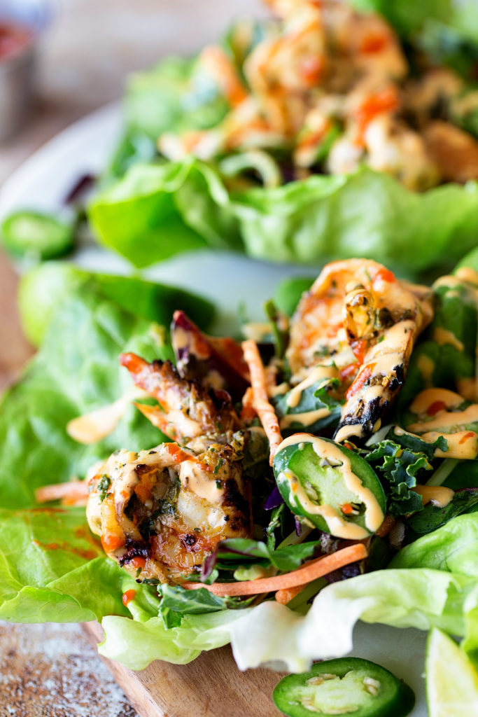 Grilled Shrimp Lettuce Wraps - Real Food by Dad