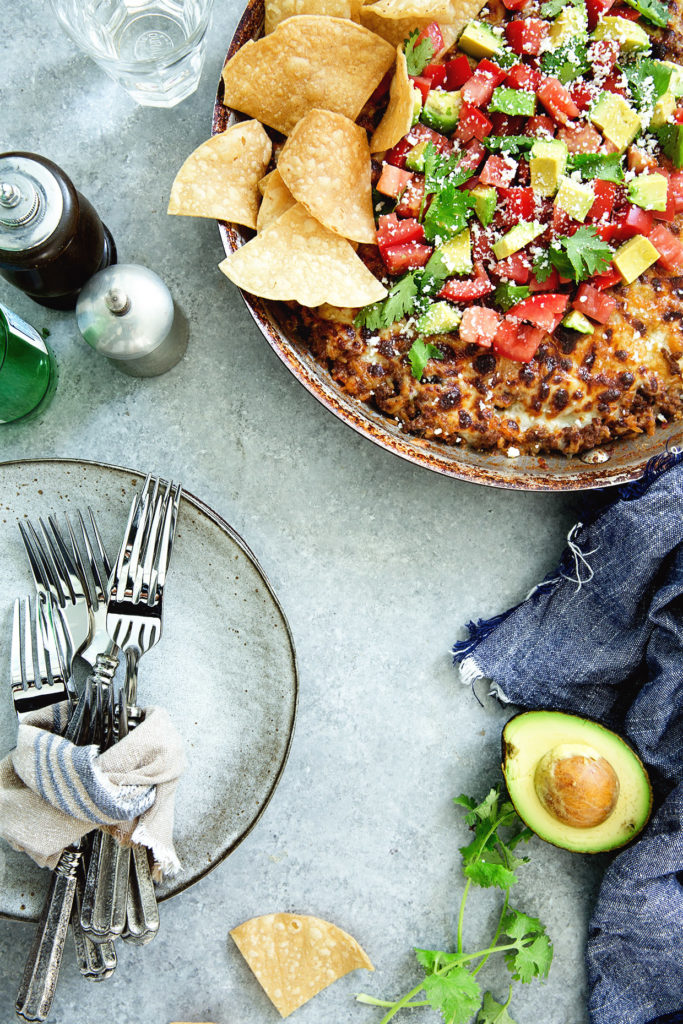 One-Skillet Cheesey Mexican Casserole via Real Food by Dad