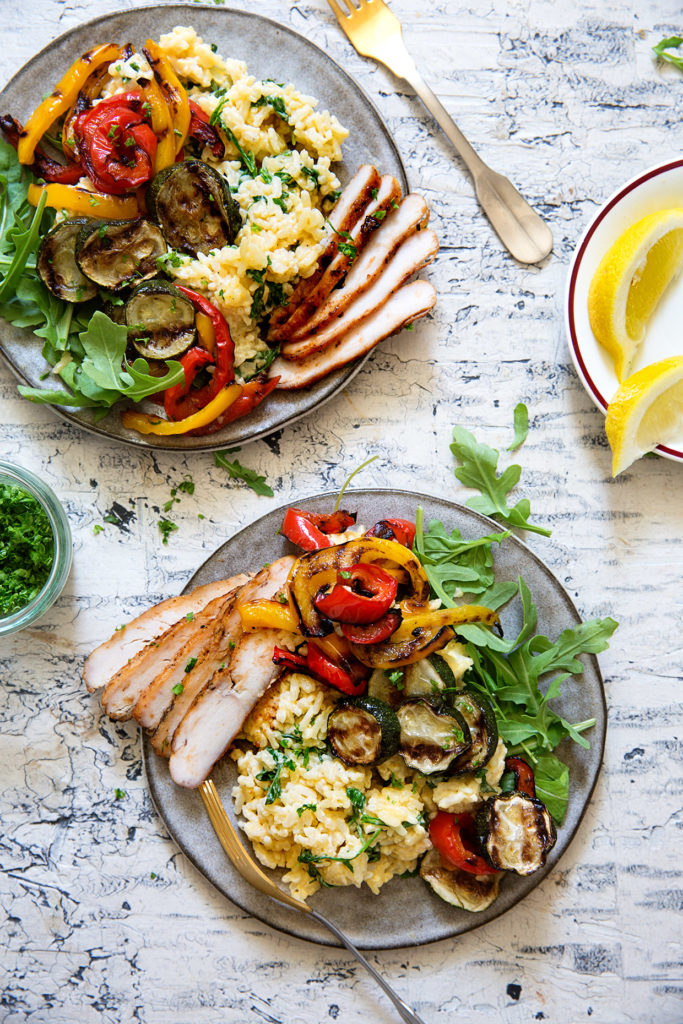 Grilled Chicken and Veggie Risotto | Real Food by Dad