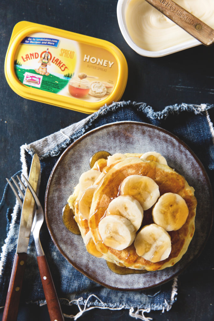 Banana Honey Pancakes via Real Food by Dad