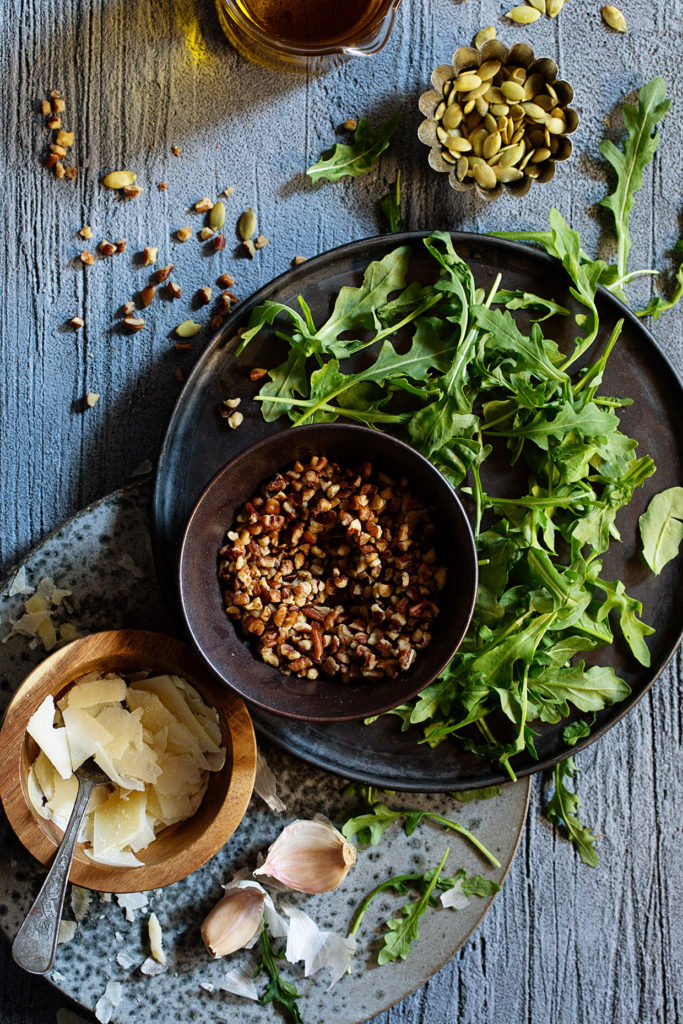 Pecan Pesto Ingredient Shot Real Food by Dad