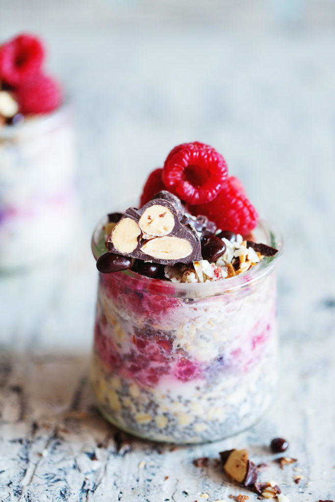 Overnight Raspberry Oats Real Food by Dad